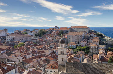 Kroatien, Dubrovnik, Erhöhte Ansicht der Altstadt - TETF00525