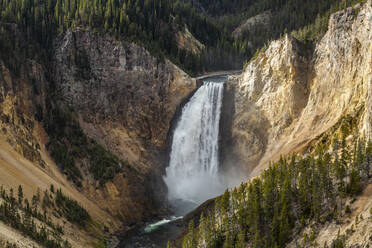 USA, Wyoming, Yellowstone-Nationalpark, Lower Yellowstone Falls im Grand Canyon des Yellowstone-Nationalparks - TETF00633