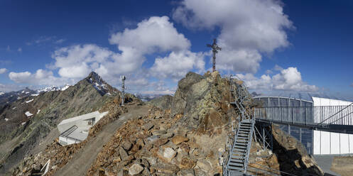Österreich, Tirol, Sölden, Panoramablick auf das Bergbaumuseum 007 Elements - WWF06166