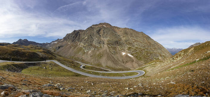 Panoramablick auf das Timmelsjoch in den Otztaler Alpen - WWF06185