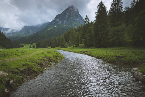 Fluss am Berg in Obersee, Schweiz - TETF00766
