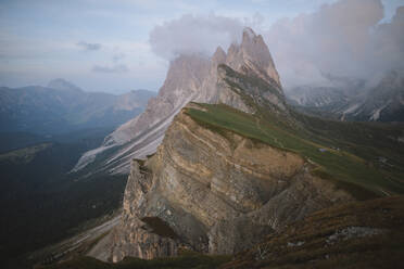 Italien, Dolomiten, Berg Seceda, Blick auf den Berg Seceda in den Dolomiten - TETF00783