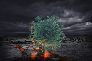 Digitally generated image of Coronavirus - TETF00899