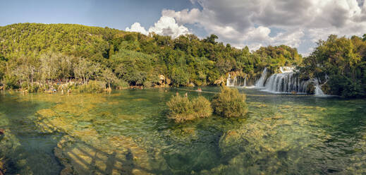 Beautiful view of Skradinski Buk waterfall, Krka National Park, Sibenik-Knin, Croatia - MAMF02019