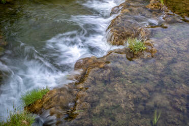 Running water in stream at Krka National Park, Skradinski Buk, Sibenik-Knin, Croatia - MAMF02029