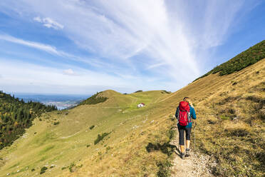 Female hiker on way to Jagerbauernalm - FOF12991