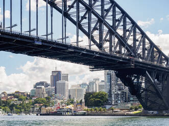 Australia, New South Wales, Sydney, Bridge and skyline in background - TETF01556