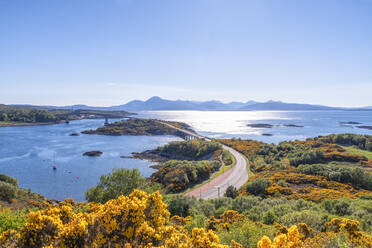 Skye bridge over water on sunny day - SMAF02158