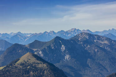 Gipfel der Bayerischen Voralpen vom Gipfel der Benediktenwand aus gesehen - FOF13044