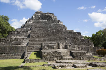 Tempel 1, Maya-Stätte, Archäologische Zone Chacchoben, Staat Quintana Roo, Mexiko, Nordamerika - RHPLF21855