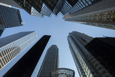 Blick auf die Wolkenkratzer in der Bay Street, Downtown Toronto, Toronto, Ontario, Kanada, Nordamerika - RHPLF21913