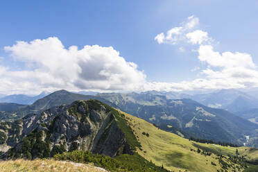 Summer clouds over peaks in Karwendel range - FOF13066