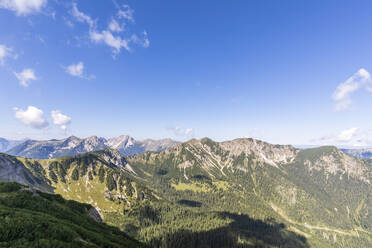 Scenic view of mountains on sunny day - FOF13082