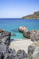 Griechenland, Kreta, One Rock Beach im Sommer - PUF01994