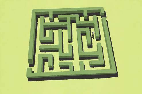 Man stuck in labyrinth - FSIF05993