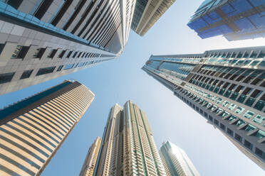 United Arab Emirates, Dubai, Tall skyscrapers of Dubai Marina - TAMF03401