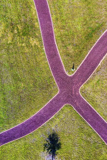 Aerial view of a public park at Health Village East, Titusville, Florida, United States. - AAEF14728