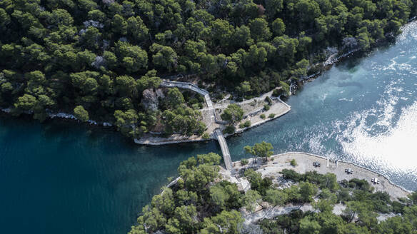 Luftaufnahme des Nationalparks Mljet, Insel Mljet, Kroatien. - AAEF14822