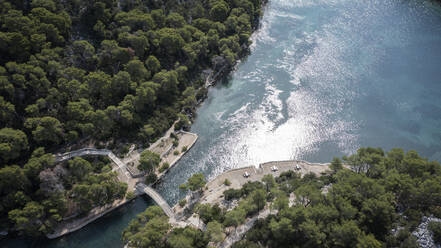 Luftaufnahme des Nationalparks Mljet, Insel Mljet, Kroatien. - AAEF14823