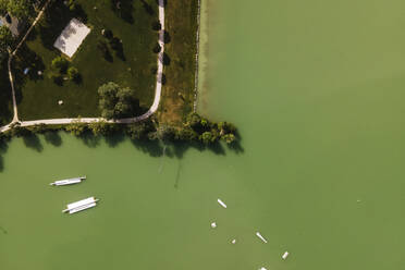 Luftaufnahme des Grand Lac de L'Isle-Jourdain, Gers, Frankreich. - AAEF14886