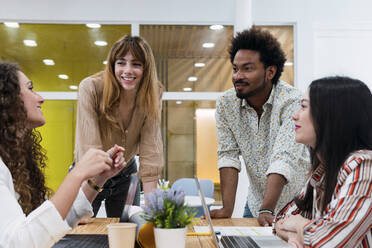 Business team having a meeting in office - PNAF04159