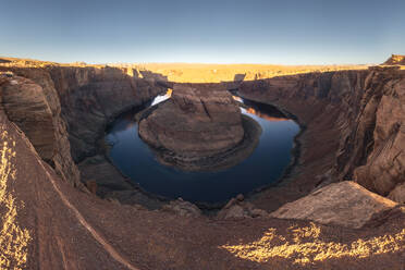 From above breathtaking scenery of rocky formations in highlands in Canyonlands National Park, Utah in USA - ADSF36070