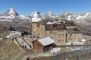 Gornergrat Observatorium, 3100m, Blick auf das Matterhorn, 4478m, Zermatt, Wallis, Schweizer Alpen, Schweiz, Europa - RHPLF22567