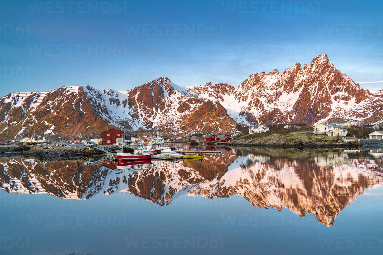 Mountains Sunrise Landscape Winter Reflection 