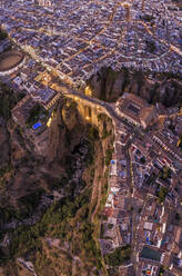 Aerial view of Ronda, a small town in Andalusia, Spain. - AAEF15280