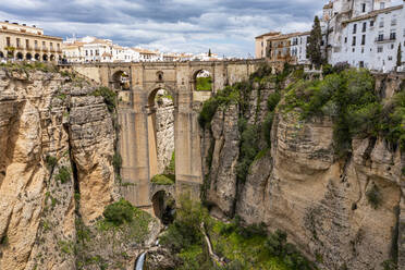 Luftaufnahme der historischen Stadt Ronda, Andalusien, Spanien, Europa - RHPLF22749