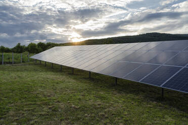 Solar panels on field under sky - OSF00682