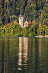 Slovenia, Upper Carniola, Church, Church on Bled Island - ABOF00810