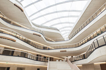 Interior of modern office with corridor and staircase - JOSEF12739