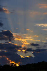 Clouds illuminated by setting sun - NDF01509