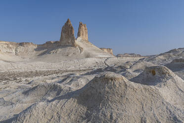 Early morning, Bozzhira Canyon, Ustyurt plateau, Mangystau, Kazakhstan, Central Asia, Asia - RHPLF23039