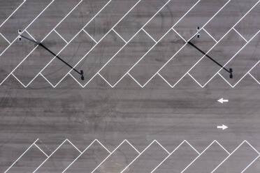 Parking lot markings associated with an rv and boat storage facility construction site; Wabasso, Florida. - AAEF15522