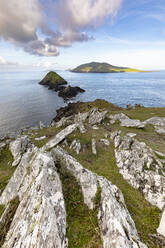 Irland, Blick auf die Dingle-Halbinsel und die umliegenden Inseln - FCF02085