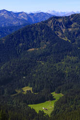 Deutschland, Bayern, Blick vom Berg Stumpfling im Sommer - JTF02182