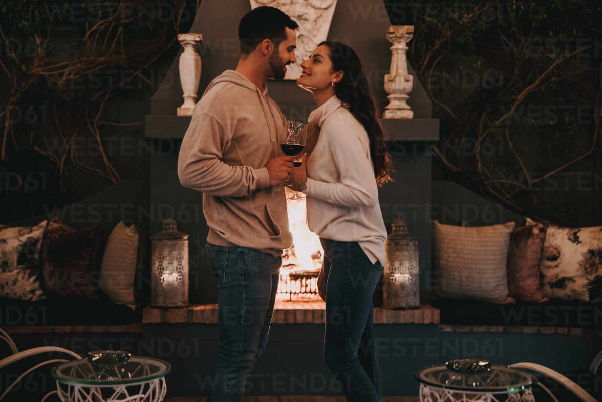 Couple In Love At Luxury Hotel - a Royalty Free Stock Photo from