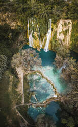 Luftaufnahme des Tamul Huasteca-Wasserfalls, Potosina, Mexiko. - AAEF15925