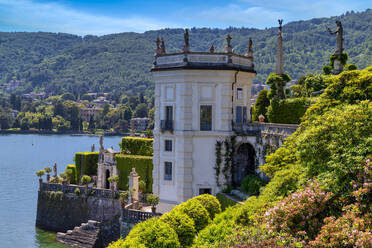 The gardens of Borromeo Palace, Isola Bella, Lake Maggiore, Verbania district, Piedmont, Italian Lakes, Italy, Europe - RHPLF23196