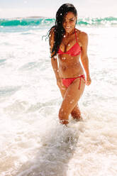 Teen Girl in Bikini Showering Stock Photo - Image of teen, refreshing:  17141672