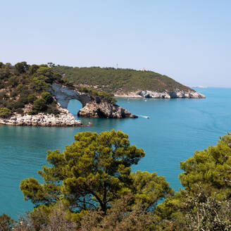 Italien, Apulien, Gargano, Vieste, Baia Lido Di San Felice, Felsenküste der Adria - TETF01846