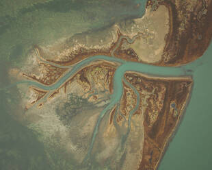 Luftaufnahme der venezianischen Lagune, Venezia, Italien. - AAEF16114