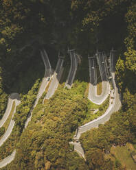 Luftaufnahme des Passo San Boldo, Italien. - AAEF16216