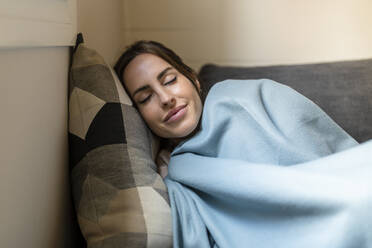 Young woman sleeping at home - DLTSF03355