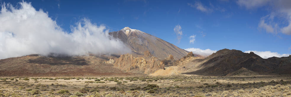 Spanien, Kanarische Inseln, Panoramablick auf den Berg Teide - WGF01428