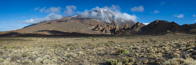 Spanien, Kanarische Inseln, Panoramablick auf den Berg Teide - WGF01429