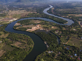 Luftaufnahme der Landschaft, Provinz Kampot, Kambodscha. - AAEF16352