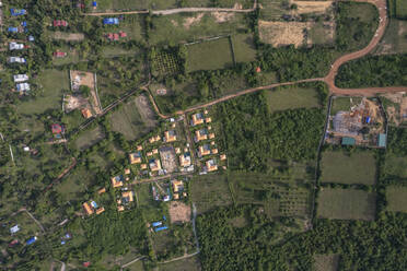 Luftaufnahme der Landschaft, Provinz Kep, Kambodscha. - AAEF16359